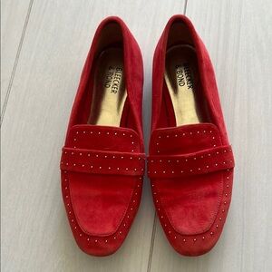 Women's Bleecker and Bond Red Loafers